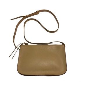 Madewell Simple Leather Crossbody Bag Tan